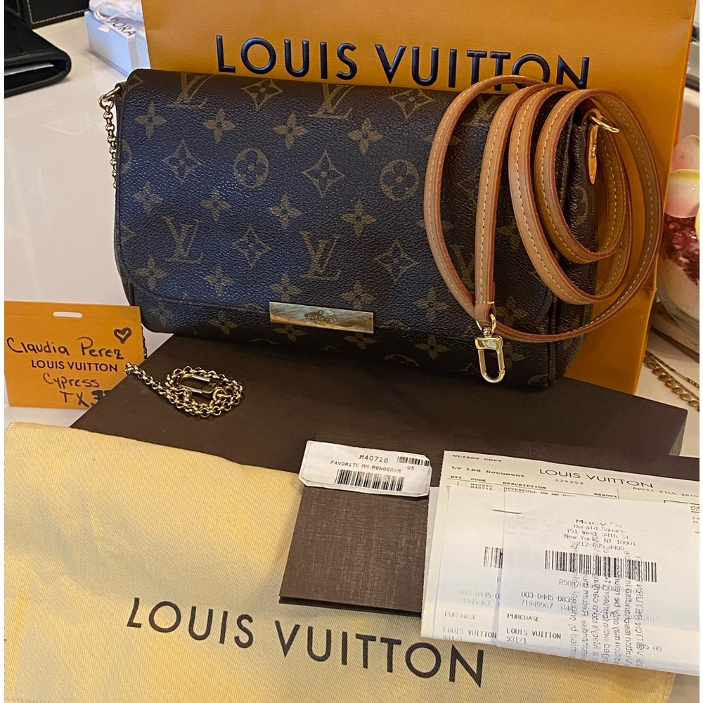 SOLD !!!AUTHENTIC 💎Louis Vuitton Monogram Favorite MM. - Picture 1 of 17